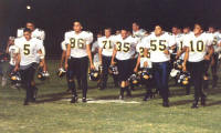 Pirates leave the field after victory hand shake