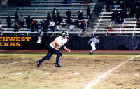 Carl Weed's returns a punt