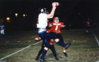 David Scheffler catches a pass