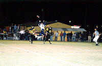 Jason Weed tries to catch pass before halftime