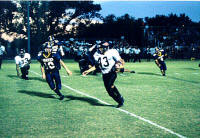 Badger Eric Morin pursued by Cody Franckowiak