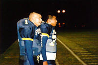 Joel Castillo and Daniel DeHoyos watch the offense