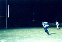 Greg  Richter just after catching touchdown pass