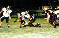 Carl Weed looks to lateral to Sherman Posey