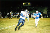 Greg Richter runs after catch