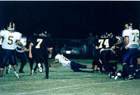 Chance Kutak stretches for a touchdown!