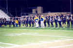 Pirates line up before start of game