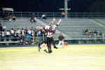 Dustin Dzuik stretches for pass