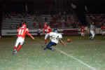 Jerry Alfaro reaches for a attempted catch