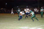 Jerry Alfaro runs after a catch