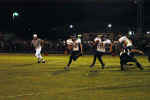 Willie Fluitt looks for a running path up the field