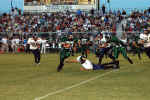 Cole Gorzell just misses tackle