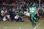 Jerry Alfaro and Chris Lyssy tackle Bulldog